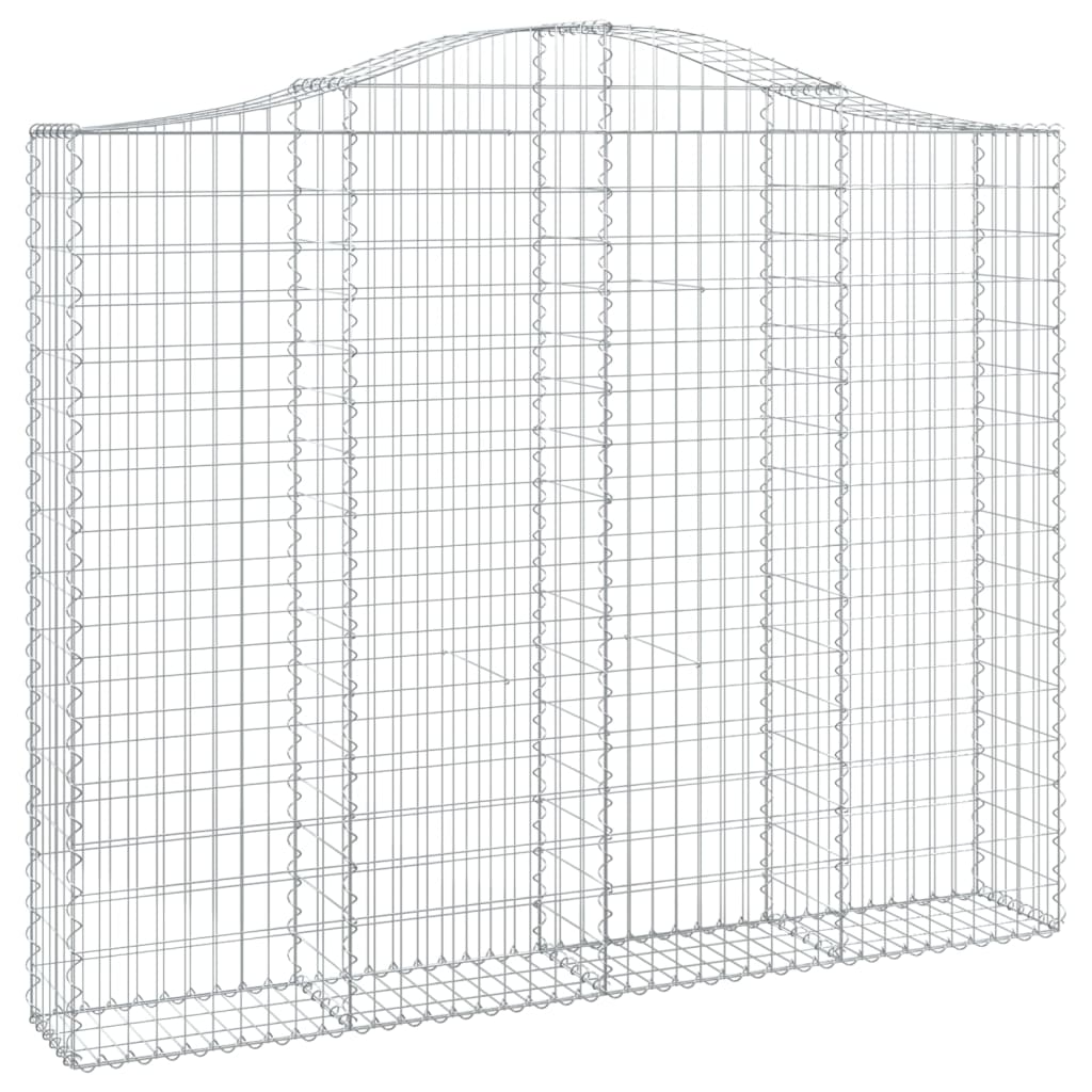 Arched Gabion Basket 200x30x160/180 cm Galvanised Iron