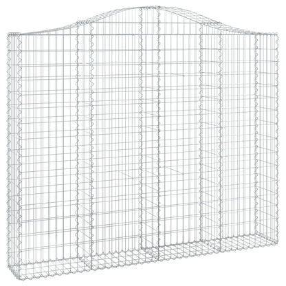 Arched Gabion Basket 200x30x160/180 cm Galvanised Iron