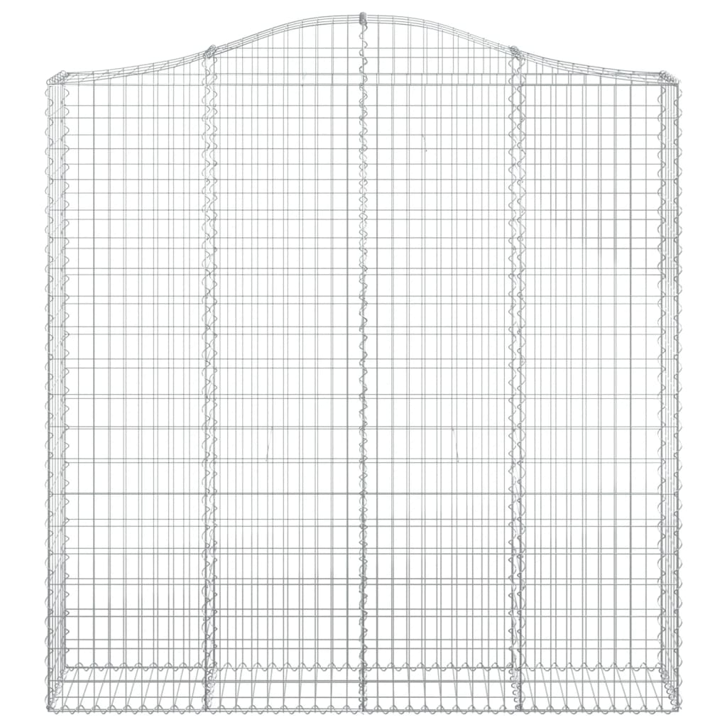 Arched Gabion Basket 200x30x200/220 cm Galvanised Iron
