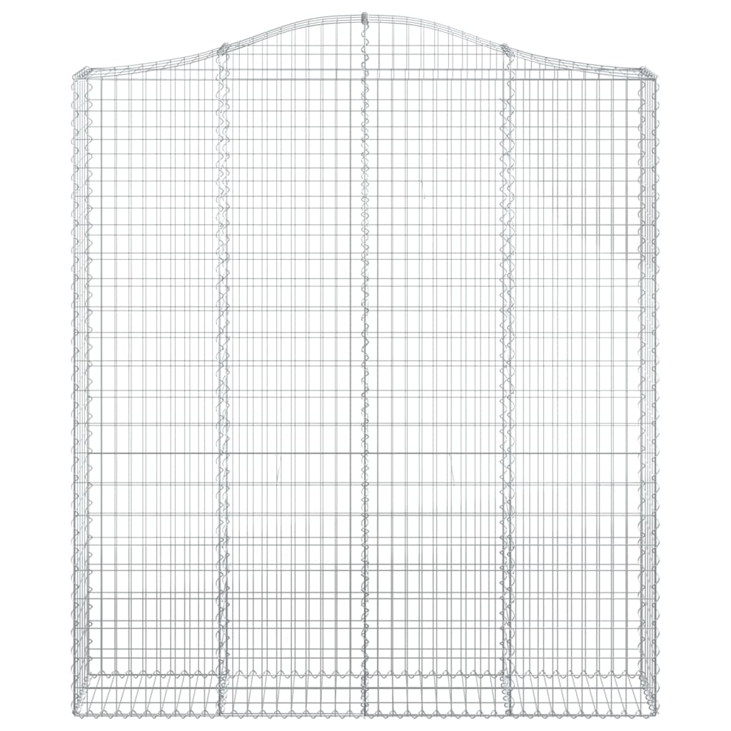 Arched Gabion Basket 200x30x220/240 cm Galvanised Iron