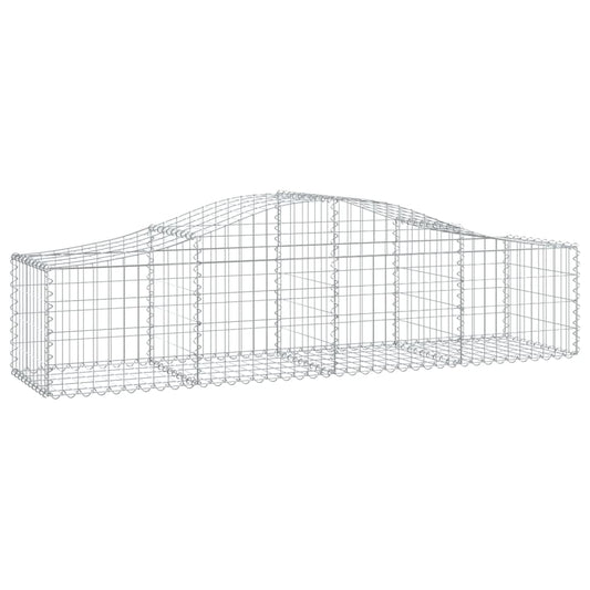 Arched Gabion Basket 200x50x40/60 cm Galvanised Iron