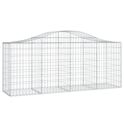 Arched Gabion Basket 200x50x80/100 cm Galvanised Iron