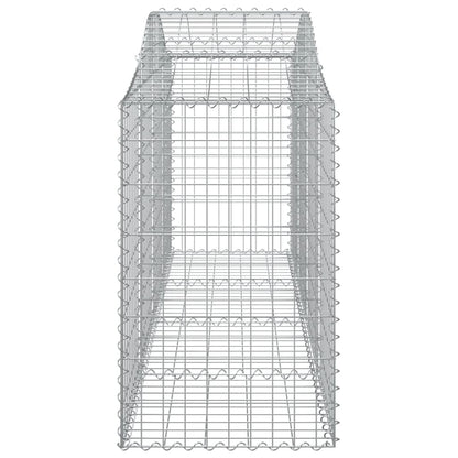 Arched Gabion Basket 200x50x80/100 cm Galvanised Iron