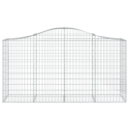 Arched Gabion Basket 200x50x100/120 cm Galvanised Iron