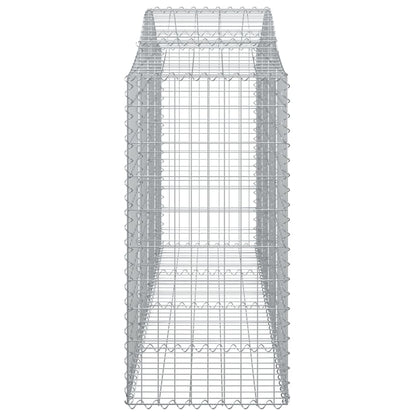 Arched Gabion Basket 200x50x100/120 cm Galvanised Iron