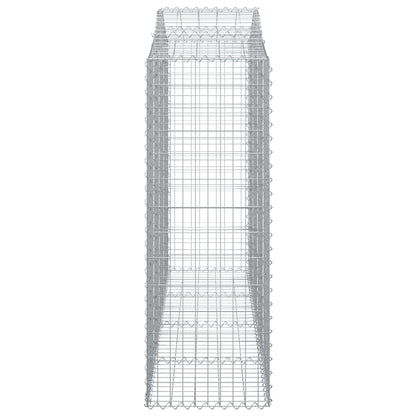 Arched Gabion Basket 200x50x140/160 cm Galvanised Iron