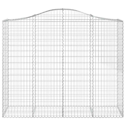 Arched Gabion Basket 200x50x160/180 cm Galvanised Iron