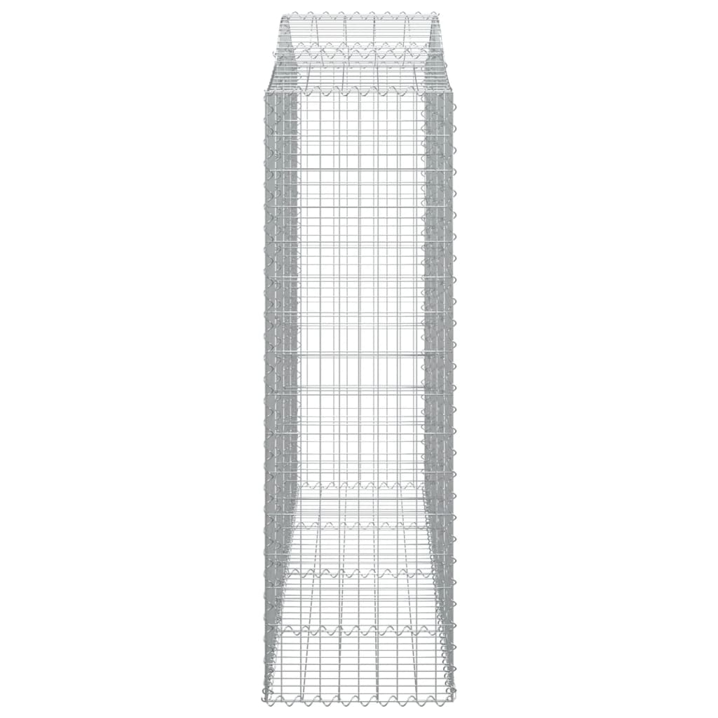 Arched Gabion Basket 200x50x160/180 cm Galvanised Iron