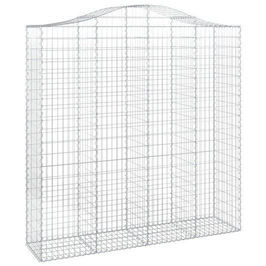 Arched Gabion Basket 200x50x200/220 cm Galvanised Iron