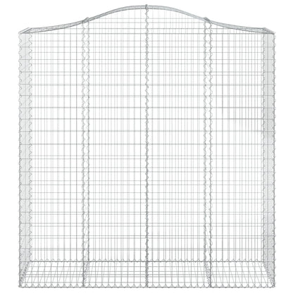 Arched Gabion Basket 200x50x200/220 cm Galvanised Iron