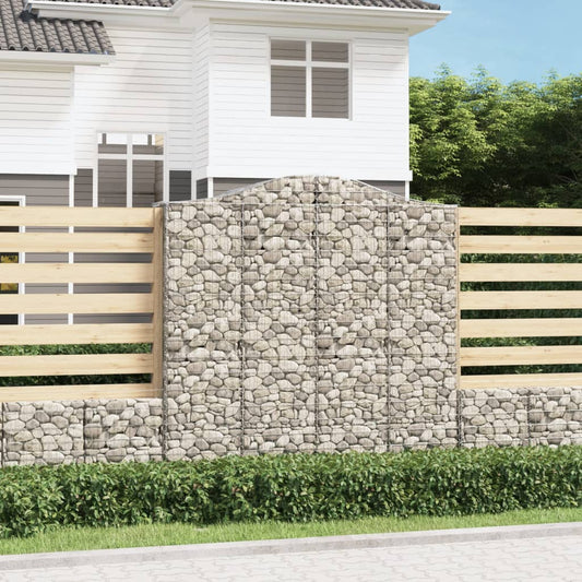Arched Gabion Basket 200x50x200/220 cm Galvanised Iron