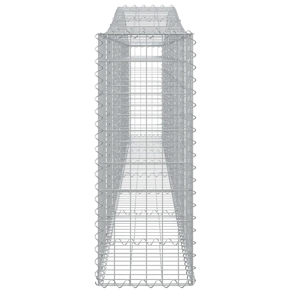 Arched Gabion Basket 400x30x80/100 cm Galvanised Iron
