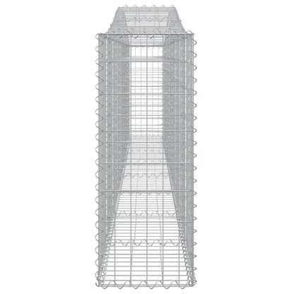 Arched Gabion Basket 400x30x80/100 cm Galvanised Iron
