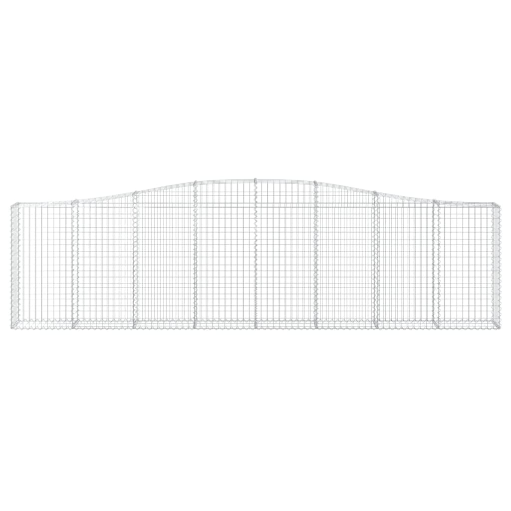 Arched Gabion Basket 400x30x100/120 cm Galvanised Iron