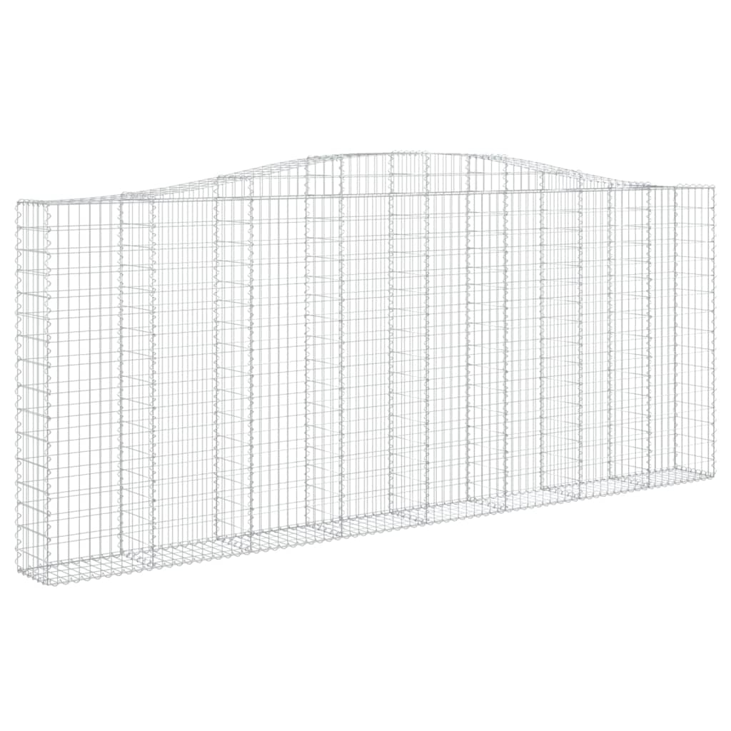 Arched Gabion Basket 400x30x160/180 cm Galvanised Iron