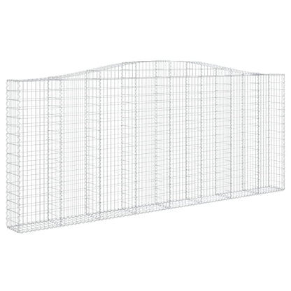 Arched Gabion Basket 400x30x160/180 cm Galvanised Iron