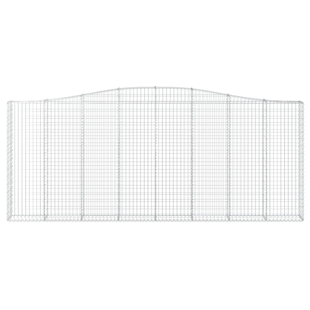 Arched Gabion Basket 400x30x160/180 cm Galvanised Iron
