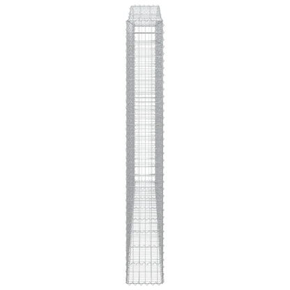 Arched Gabion Basket 400x30x220/240 cm Galvanised Iron