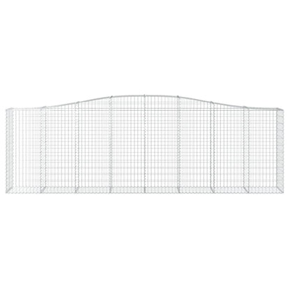 Arched Gabion Basket 400x50x120/140 cm Galvanised Iron