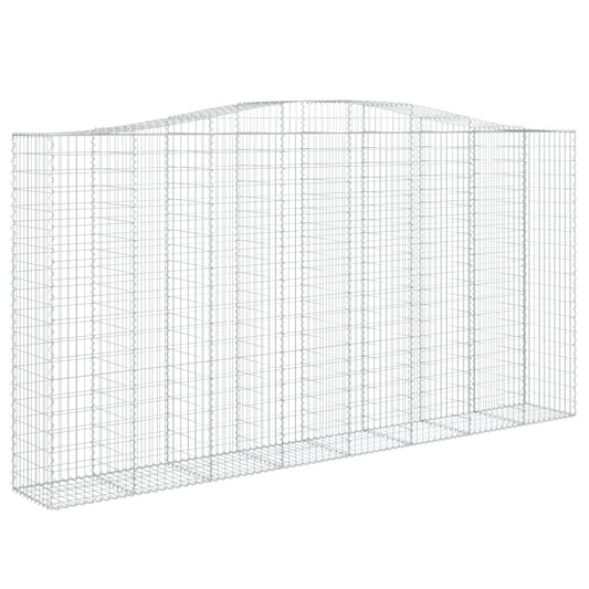 Arched Gabion Basket 400x50x200/220 cm Galvanised Iron