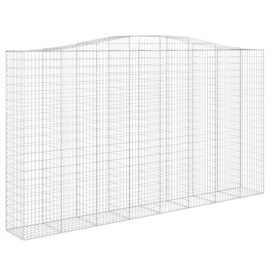 Arched Gabion Basket 400x50x220/240 cm Galvanised Iron