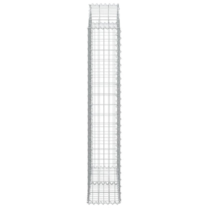 Arched Gabion Basket 100x30x160/180 cm Galvanised Iron