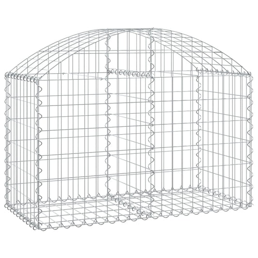Arched Gabion Basket 100x50x60/80 cm Galvanised Iron