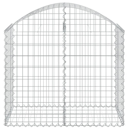 Arched Gabion Basket 100x50x80/100 cm Galvanised Iron