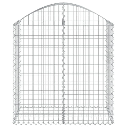 Arched Gabion Basket 100x50x100/120 cm Galvanised Iron