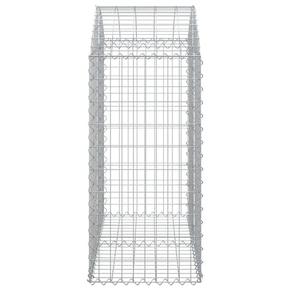 Arched Gabion Basket 100x50x100/120 cm Galvanised Iron