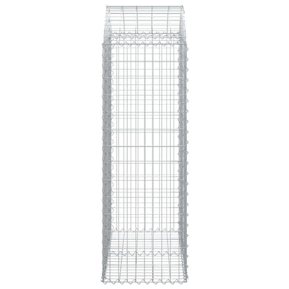 Arched Gabion Basket 100x50x140/160 cm Galvanised Iron