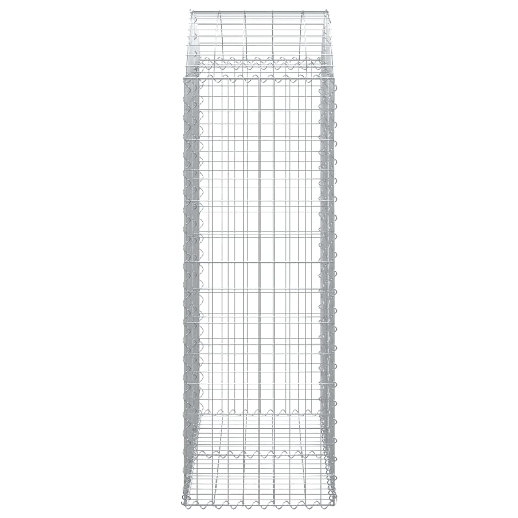Arched Gabion Basket 100x50x140/160 cm Galvanised Iron