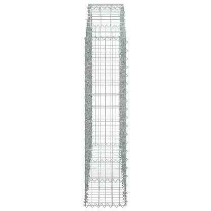 Arched Gabion Basket 150x30x120/140 cm Galvanised Iron