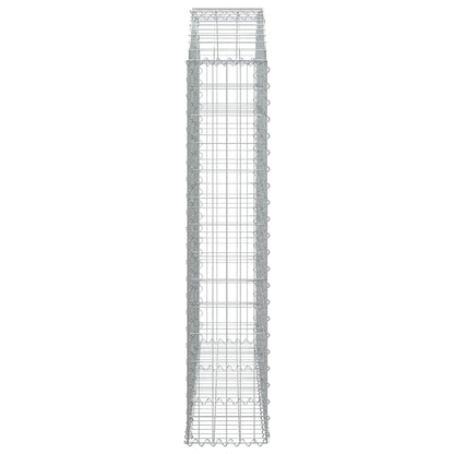 Arched Gabion Basket 150x30x140/160 cm Galvanised Iron