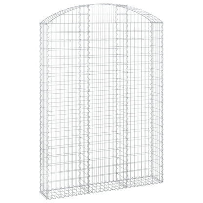 Arched Gabion Basket 150x30x200/220 cm Galvanised Iron