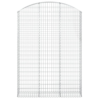 Arched Gabion Basket 150x30x200/220 cm Galvanised Iron