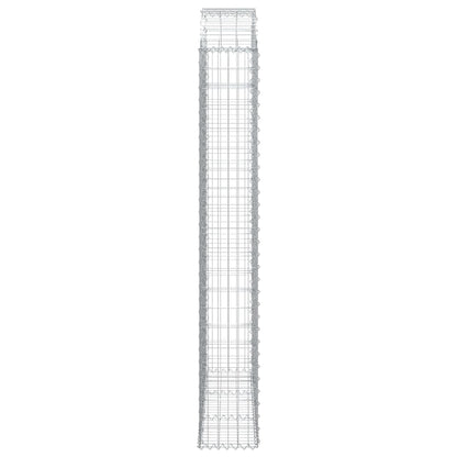 Arched Gabion Basket 150x30x200/220 cm Galvanised Iron