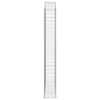 Arched Gabion Basket 150x30x220/240 cm Galvanised Iron