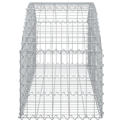 Arched Gabion Basket 150x50x40/60 cm Galvanised Iron