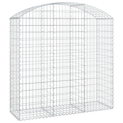 Arched Gabion Basket 150x50x140/160 cm Galvanised Iron