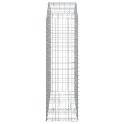 Arched Gabion Basket 150x50x160/180 cm Galvanised Iron