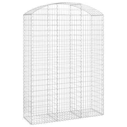 Arched Gabion Basket 150x50x200/220 cm Galvanised Iron