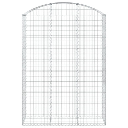 Arched Gabion Basket 150x50x200/220 cm Galvanised Iron