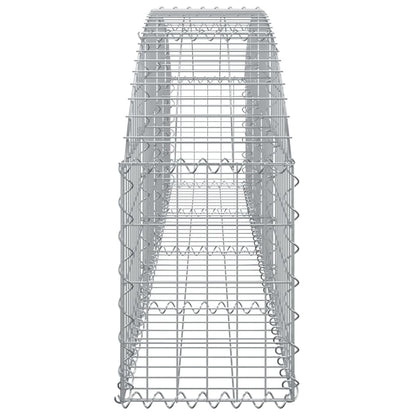 Arched Gabion Basket 200x30x40/60 cm Galvanised Iron