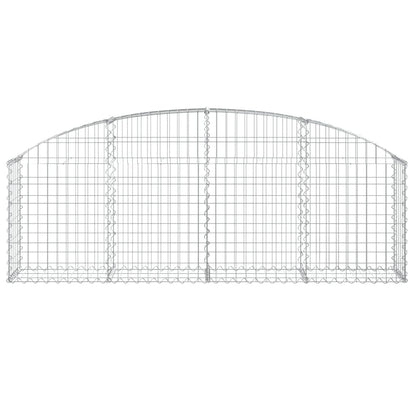 Arched Gabion Basket 200x30x60/80 cm Galvanised Iron