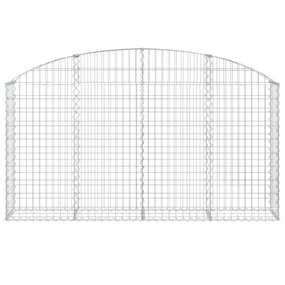 Arched Gabion Basket 200x30x100/120 cm Galvanised Iron