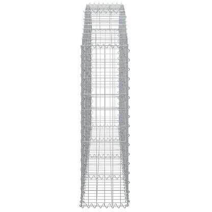 Arched Gabion Basket 200x30x100/120 cm Galvanised Iron