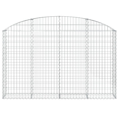 Arched Gabion Basket 200x30x120/140 cm Galvanised Iron