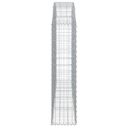 Arched Gabion Basket 200x30x120/140 cm Galvanised Iron