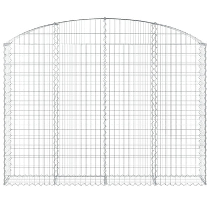 Arched Gabion Basket 200x30x140/160 cm Galvanised Iron